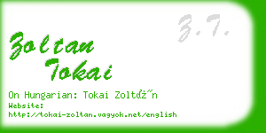 zoltan tokai business card